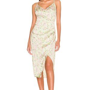BCBGENERATION V-neck Midi Dress In Dainty Romance